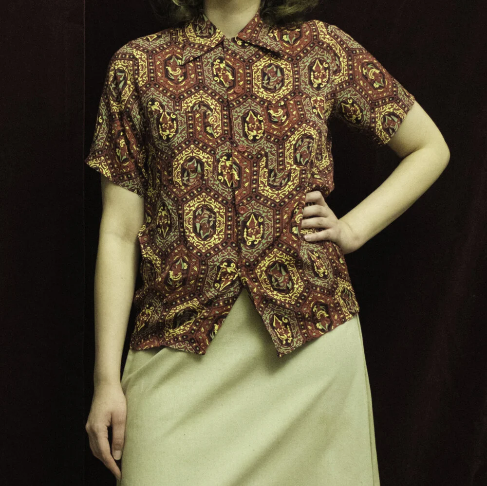 1940s Ensenada Sportswear shirt — Flower in the Mirror Vintage